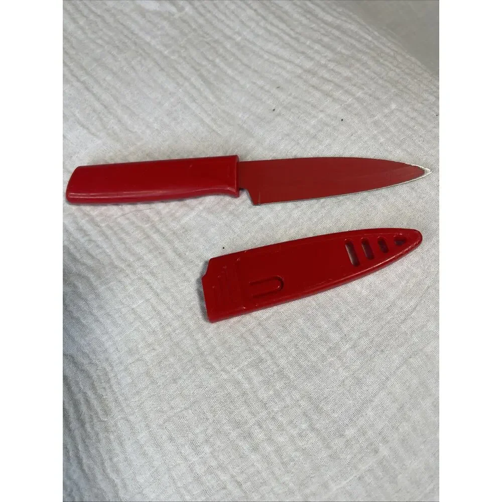 Kuhn Rikon Colori 4 Inch Paring Knife Red
